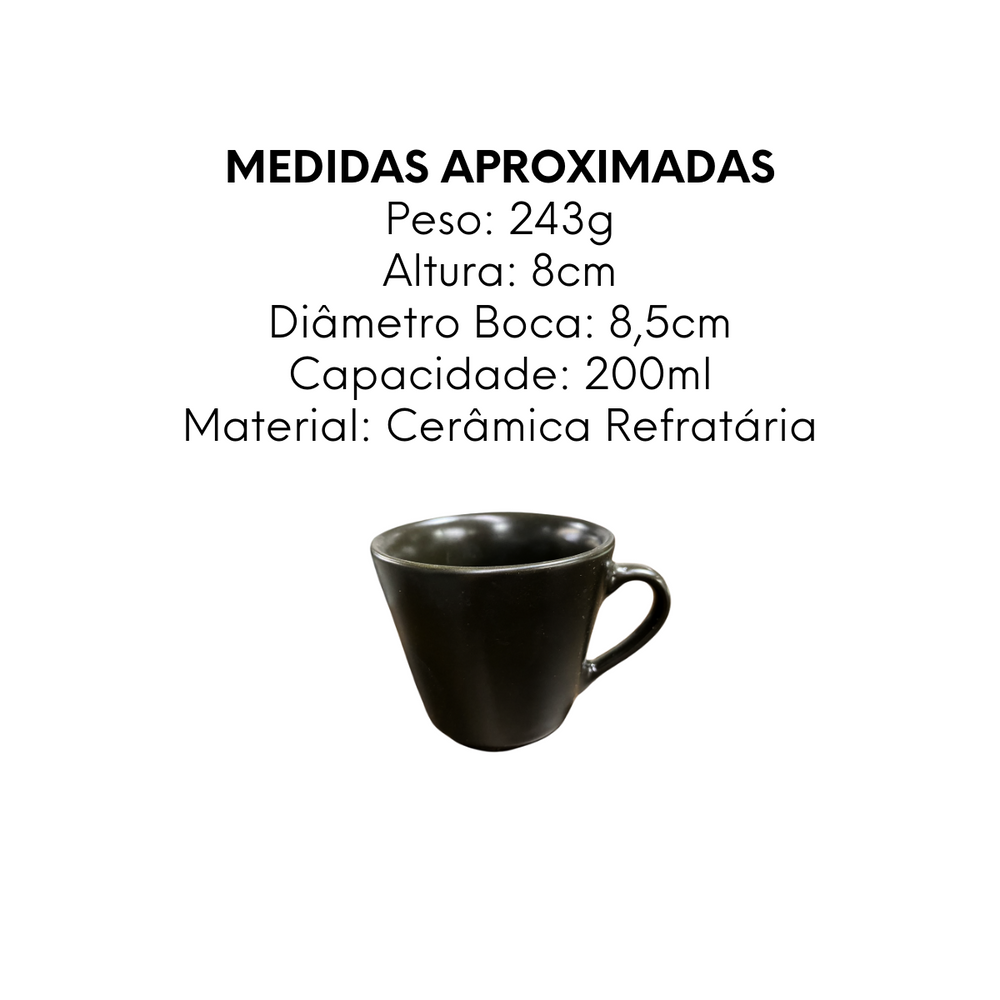 Xicara Chá Sem Pires Petróleo - A Gourmet