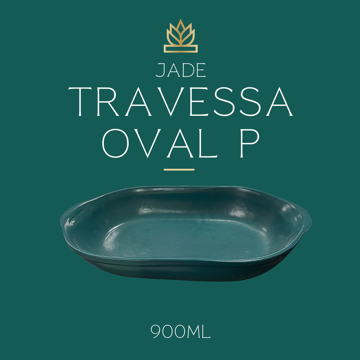 Travessa Oval P Jade 900ml - A Gourmet