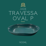 Travessa Oval P Jade 900ml