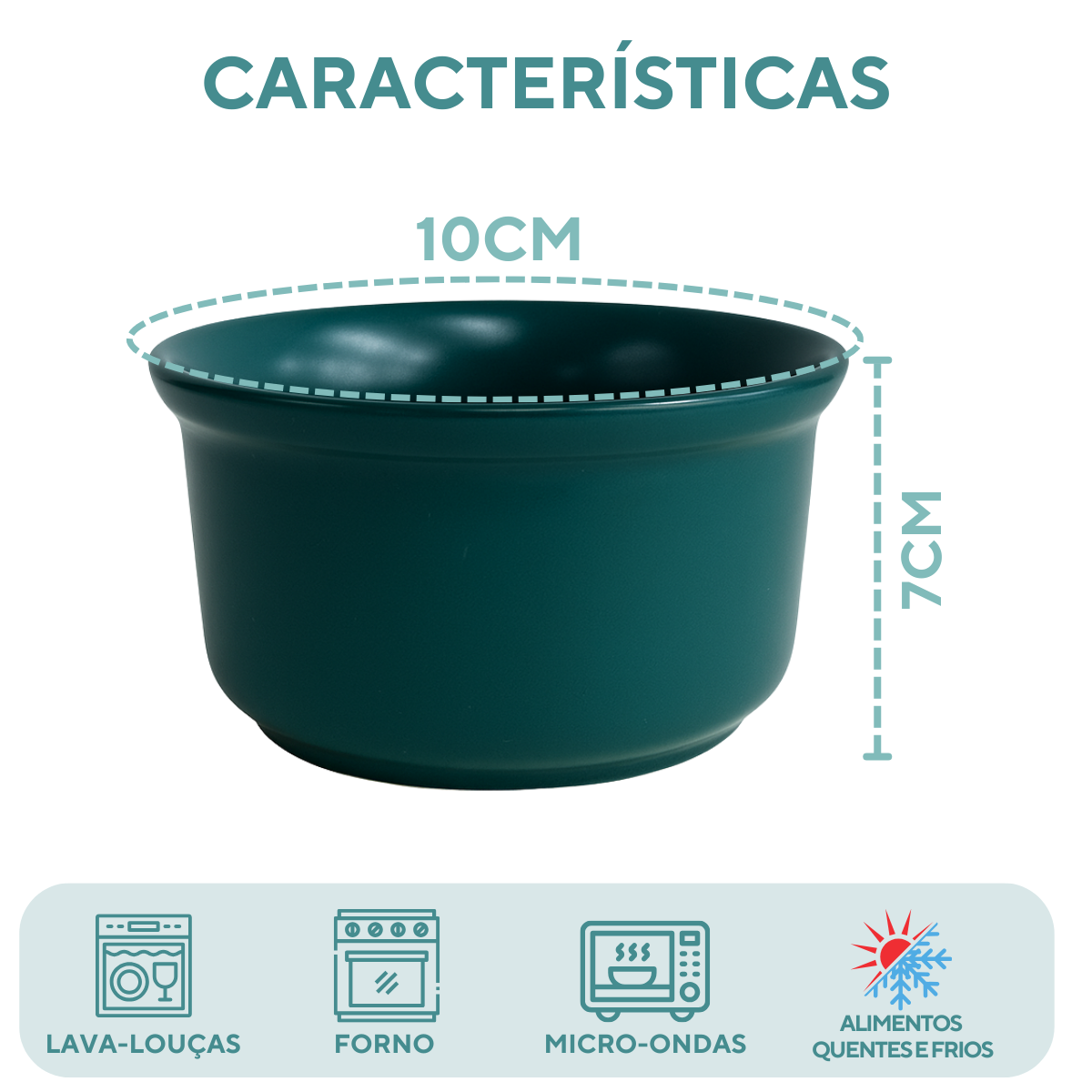 Cumbuca Ceramica Refrataria 250ml Jade