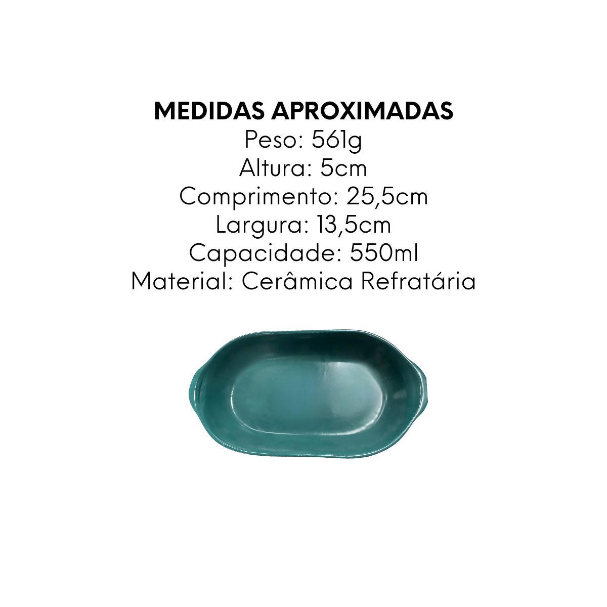 Travessa PP Jade Oval - A Gourmet