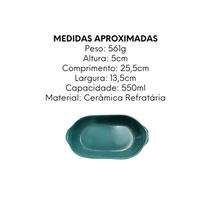 Travessa PP Jade Oval - A Gourmet