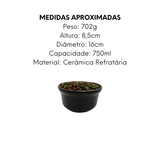Cumbuca Petróleo Refratária 750ml - A Gourmet
