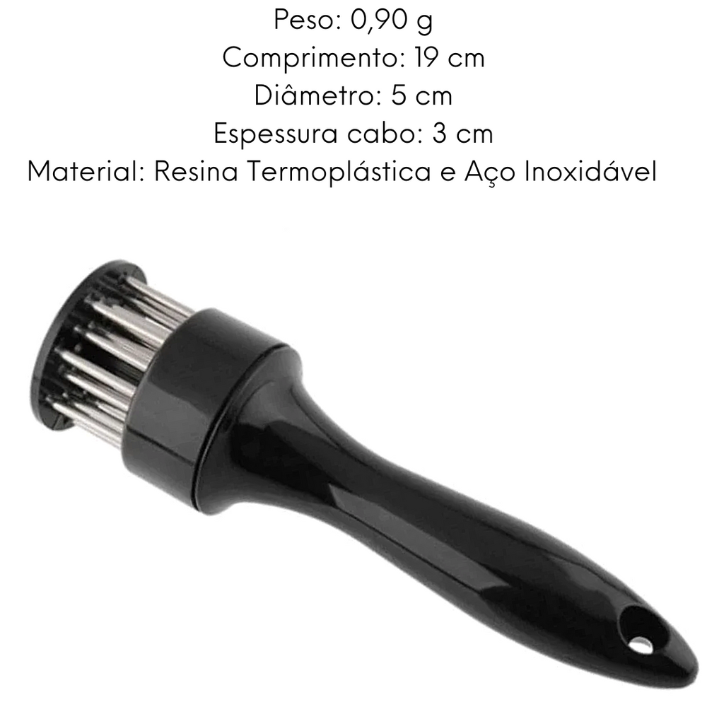 Amaciador de Carne Com Agulhas Mundial Hercules
