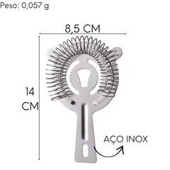 Coador de Gelo Profissional em Aço Inox