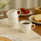 Xicara Chá Porcelana Branca