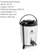 Botijão Térmico Hércules 7,7L