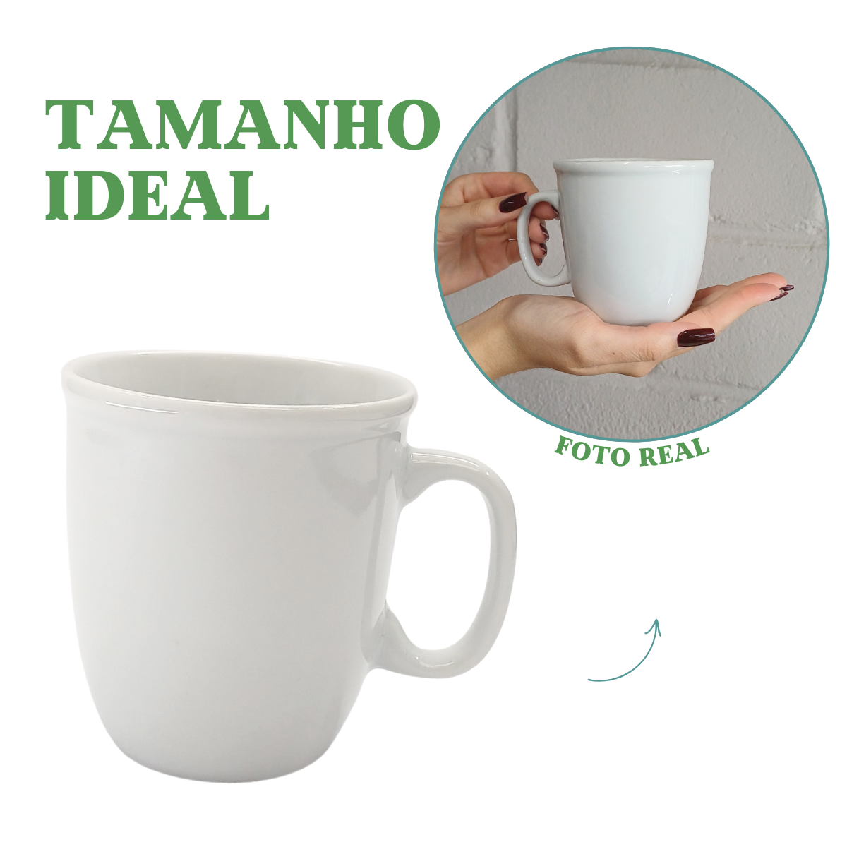 Caneca Porcelana 370ml