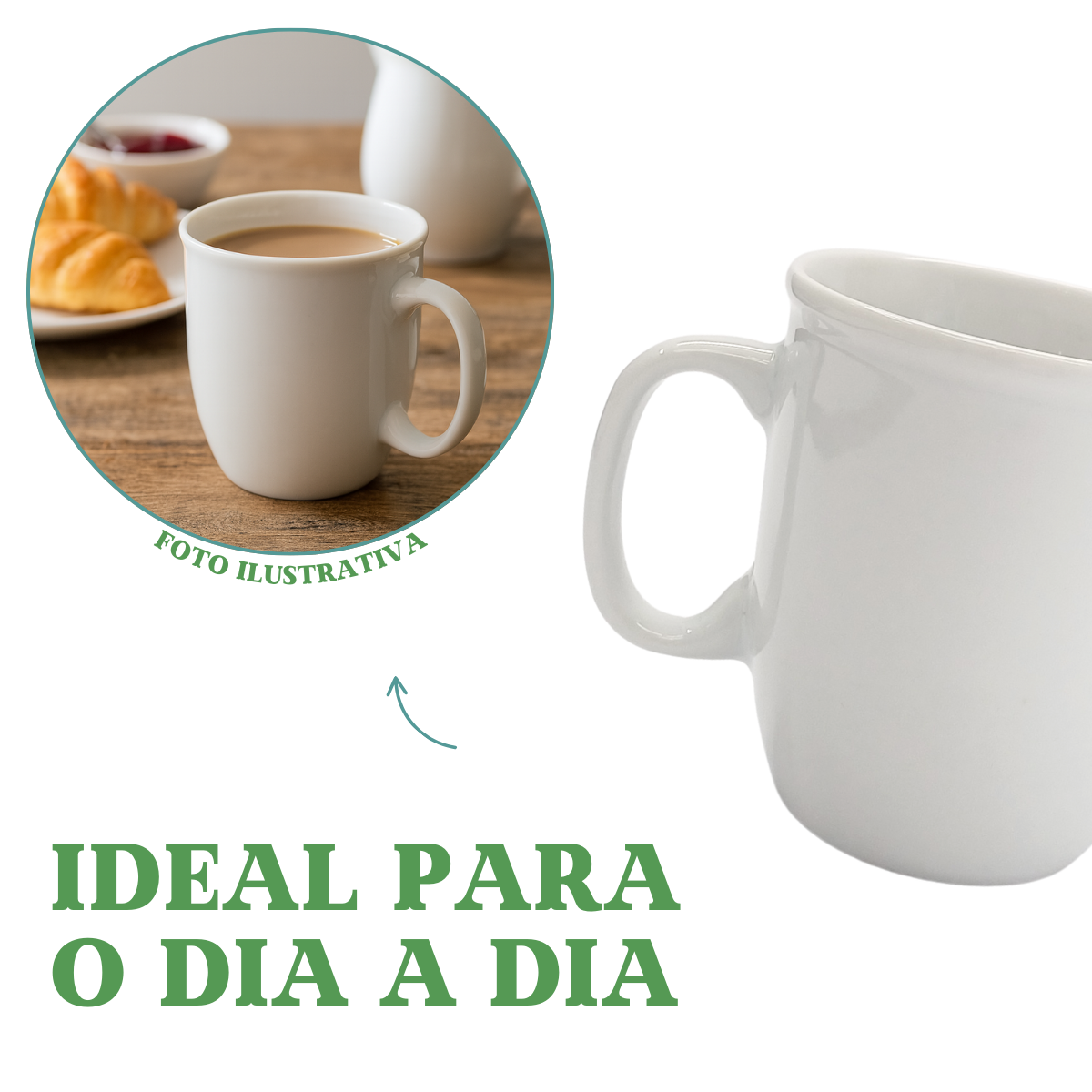 Caneca Porcelana 370ml
