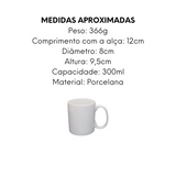 Caneca Porcelana 300ml BelaVista