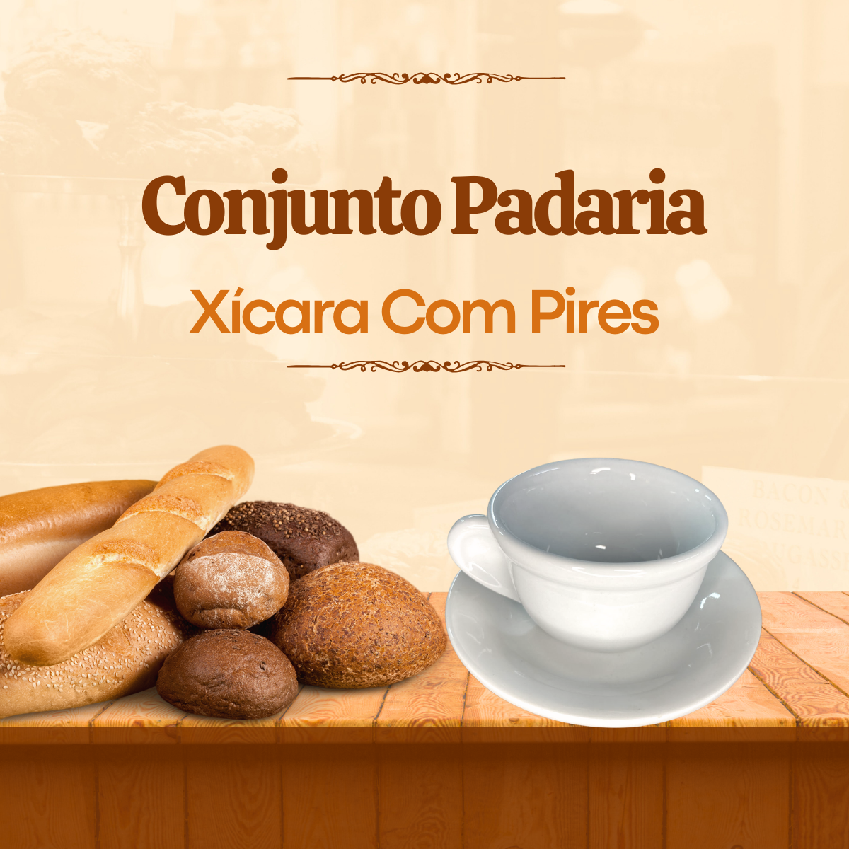Xicara de Café Expresso de Porcelana 100ml BelaVista