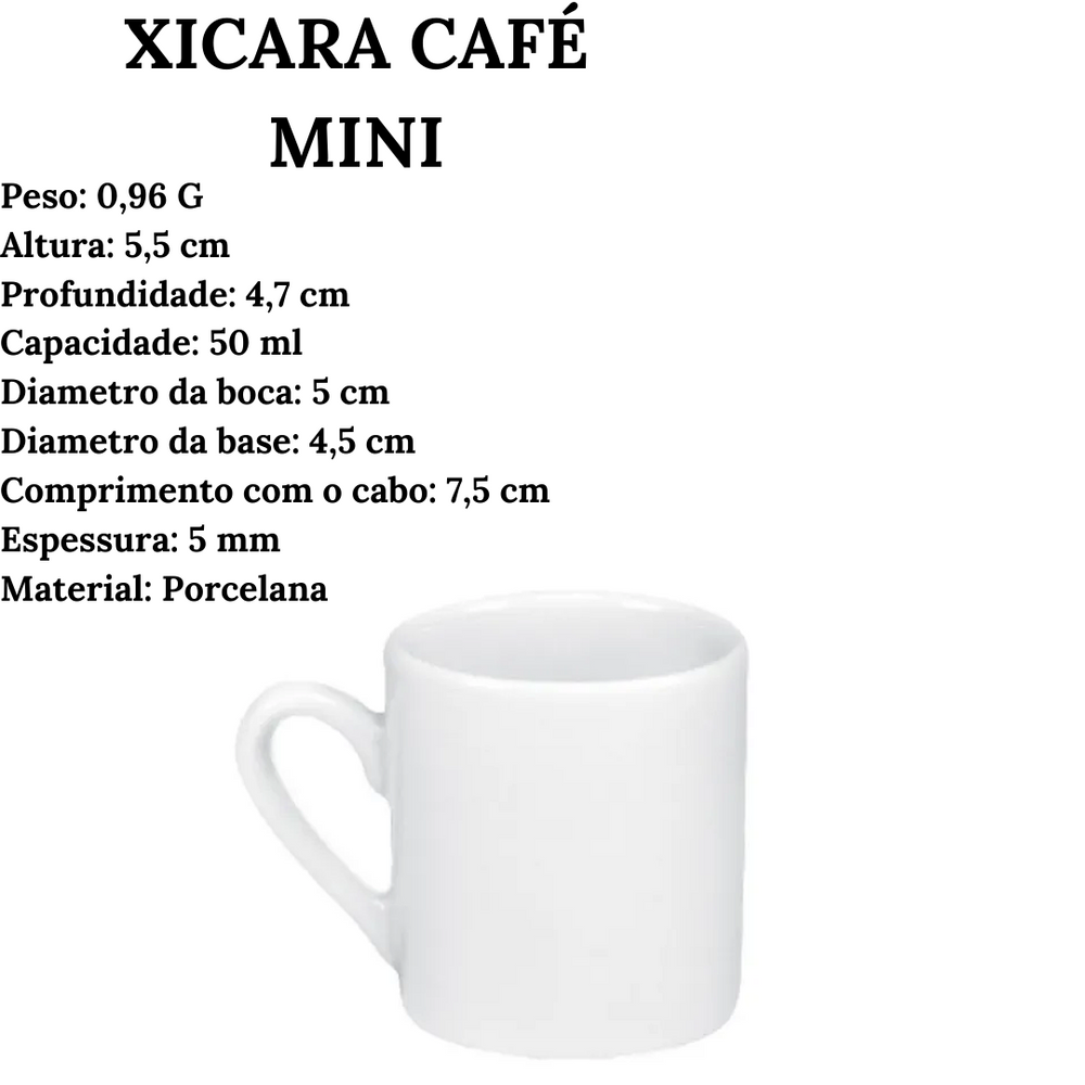 Xicara de Café Lisa S/ Pires 50ml BelaVista