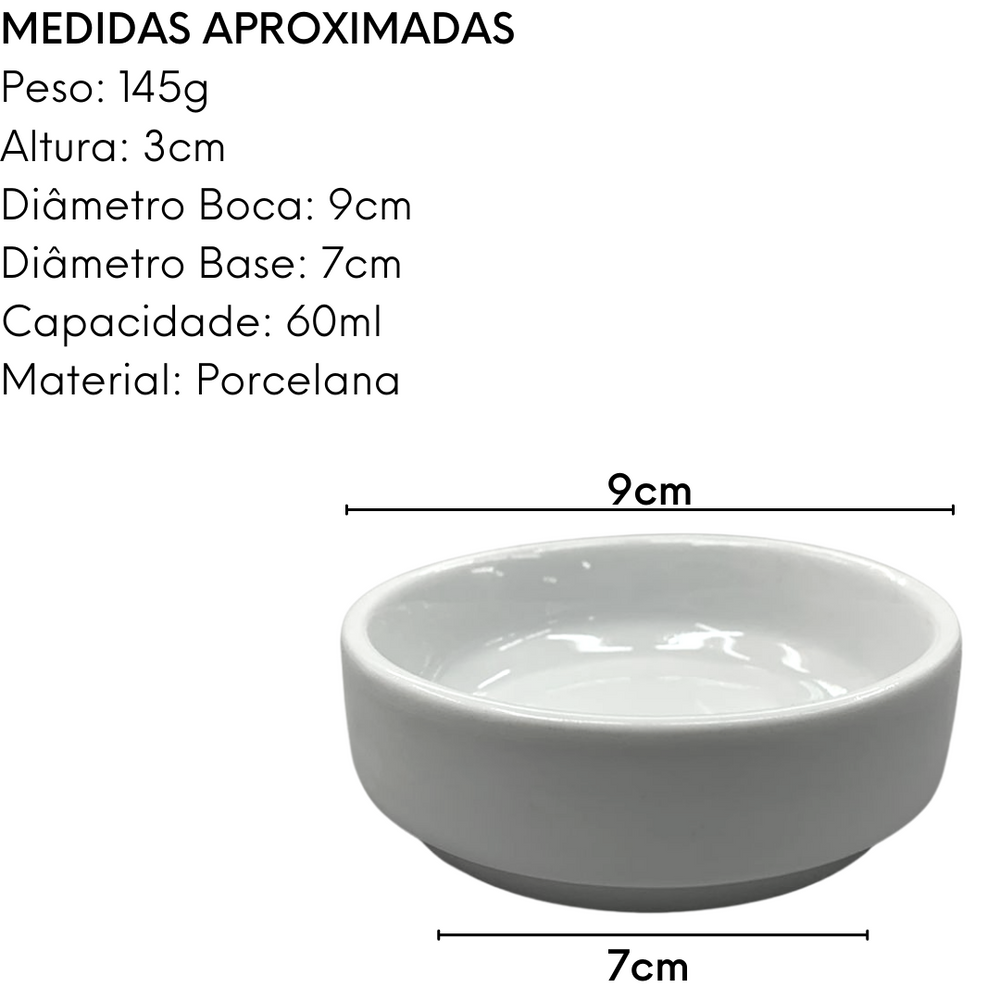 Ramekim Molheira de Porcelana 50ml BelaVista