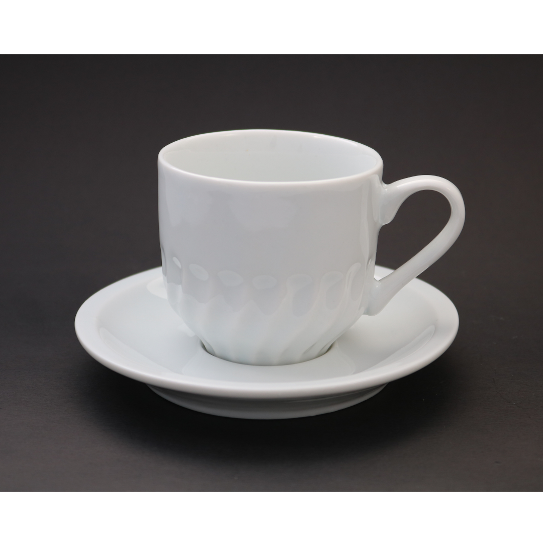 Xicara de Chá Paulista C/ Pires 250ml em Porcelana BelaVista