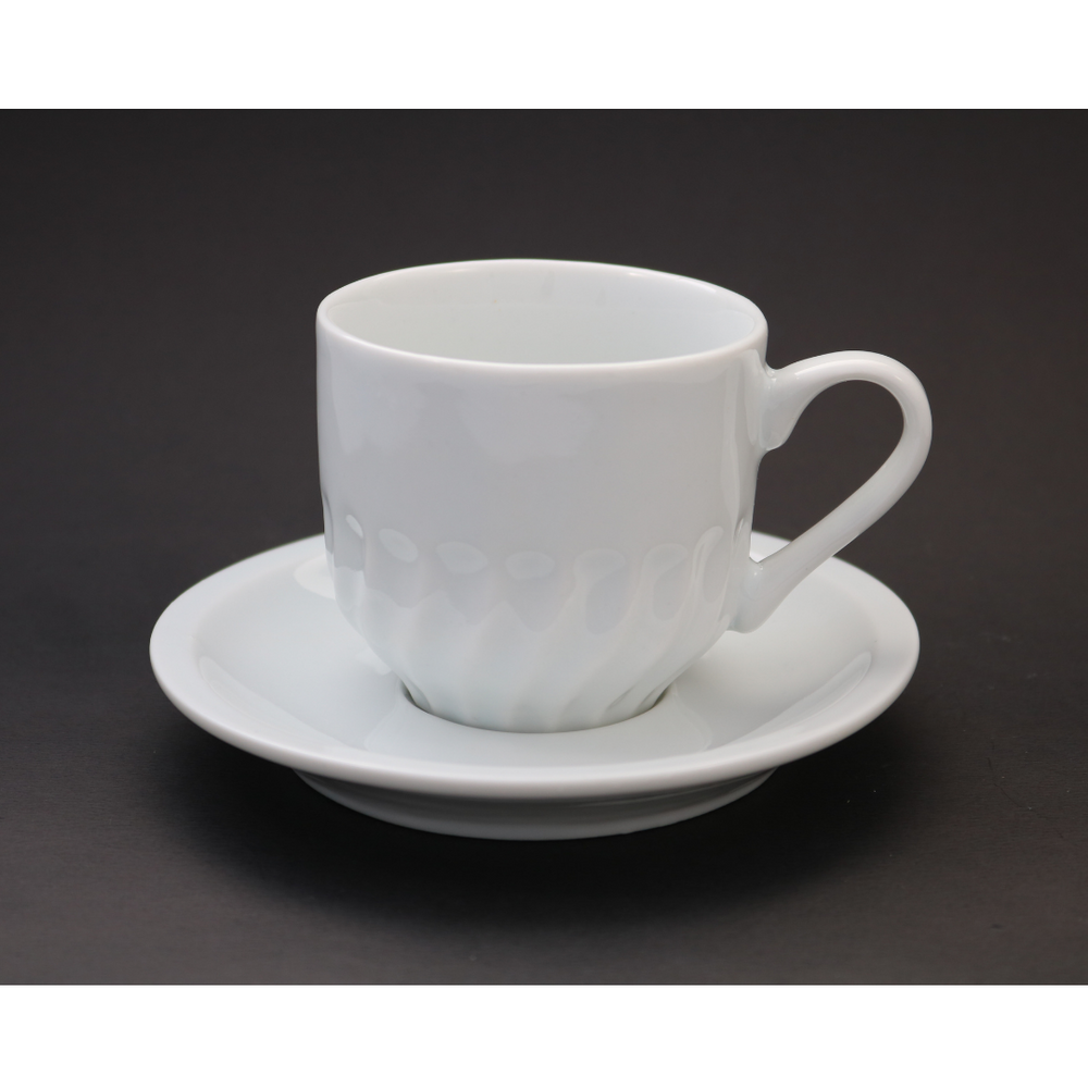 Xicara de Chá Paulista C/ Pires 250ml em Porcelana BelaVista