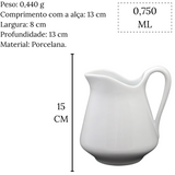 Jarra Leiteira em Porcelana 750ml BelaVista