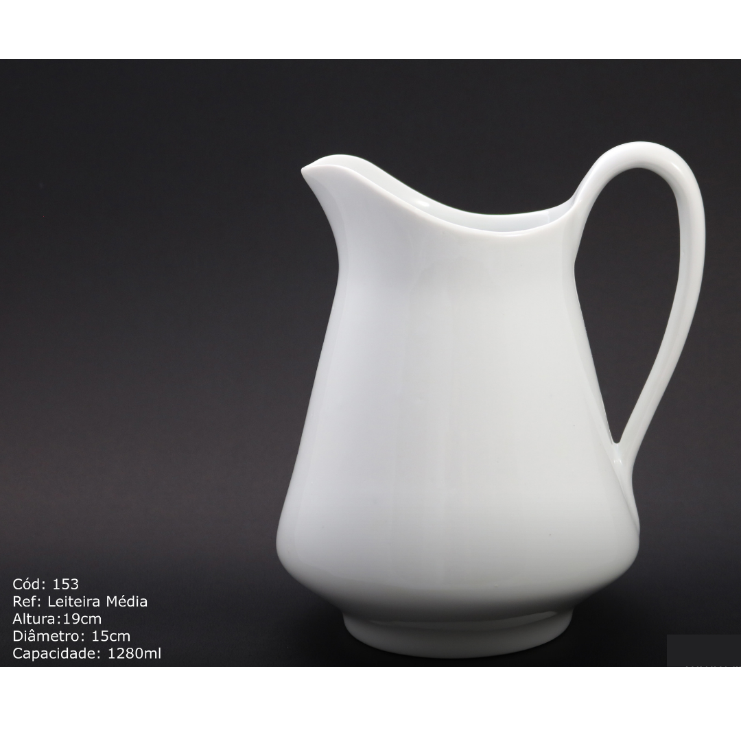 Jarra Leiteira em Porcelana 1,250ml BelaVista