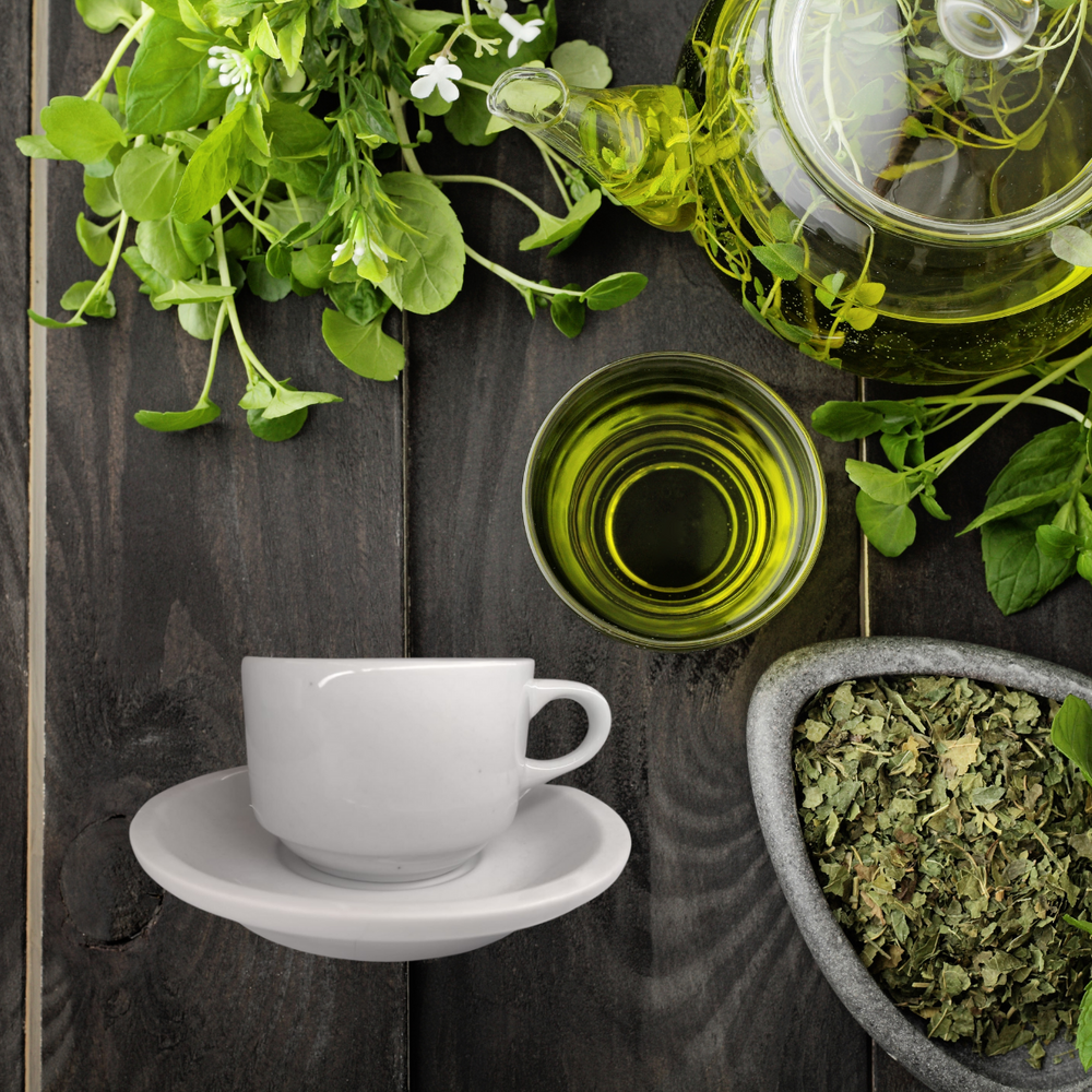 Xicara de Chá em Porcelana Estrelas Com Pires BelaVista