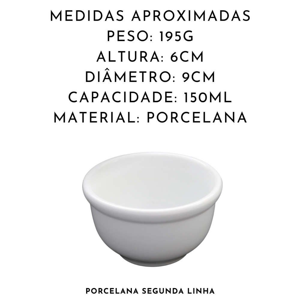 Cumbuca Porta Vinagrete Segunda Linha 150 ml BelaVista