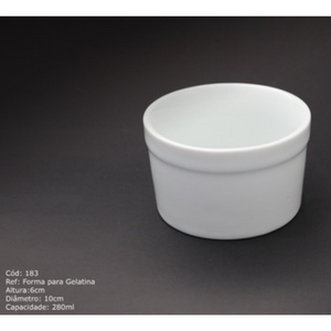 Molheira Forma Para Gelatina em Porcelana 280ml BelaVista