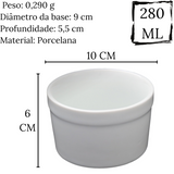 Molheira Forma Para Gelatina em Porcelana 280ml BelaVista