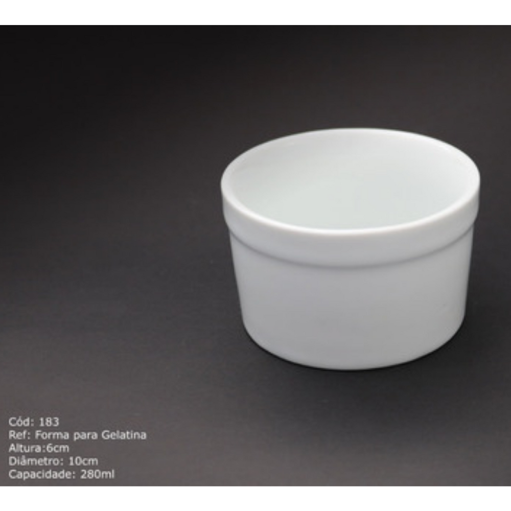 Molheira Forma Para Gelatina em Porcelana 280ml BelaVista