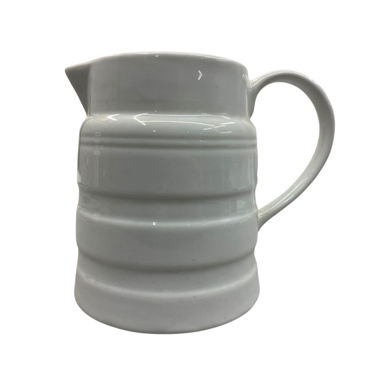 Jarra Canelada Grande 840ml de Porcelana BelaVista