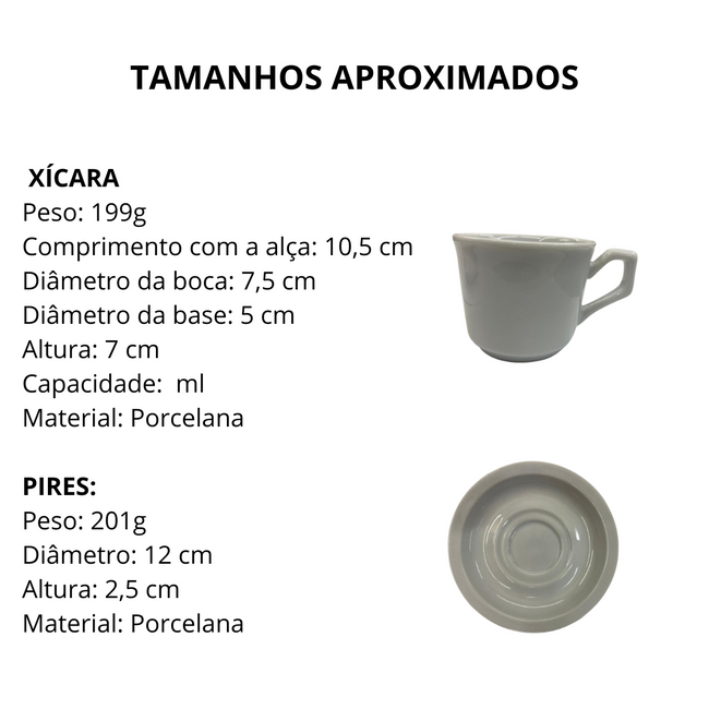 Xicara de Chá Paraná Lisa com Pires Main Image