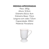 Caneca Marquesa de Porcelana 250ml - A Gourmet