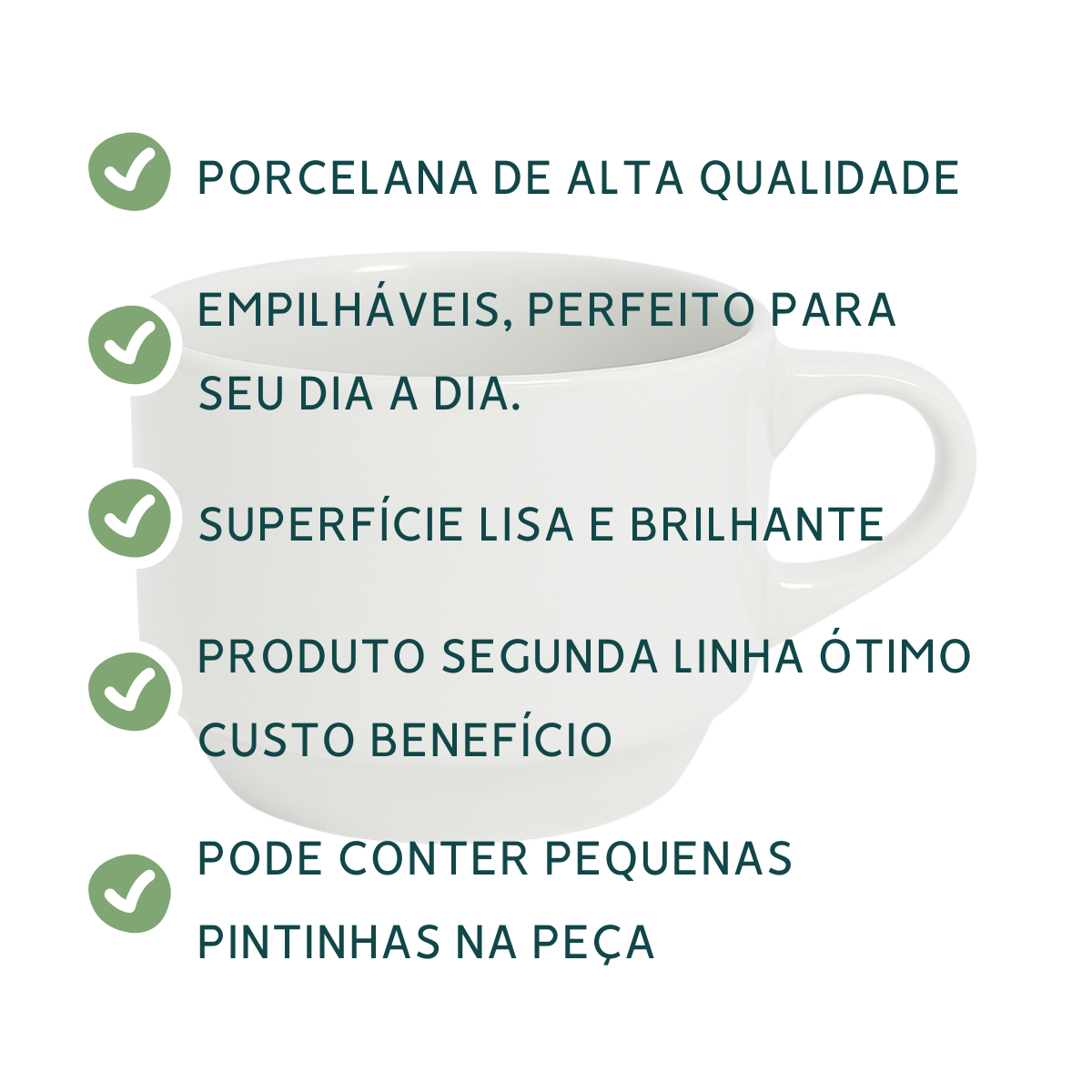 Xicara de chá 170ml empalhável BelaVista Xicara de Chá