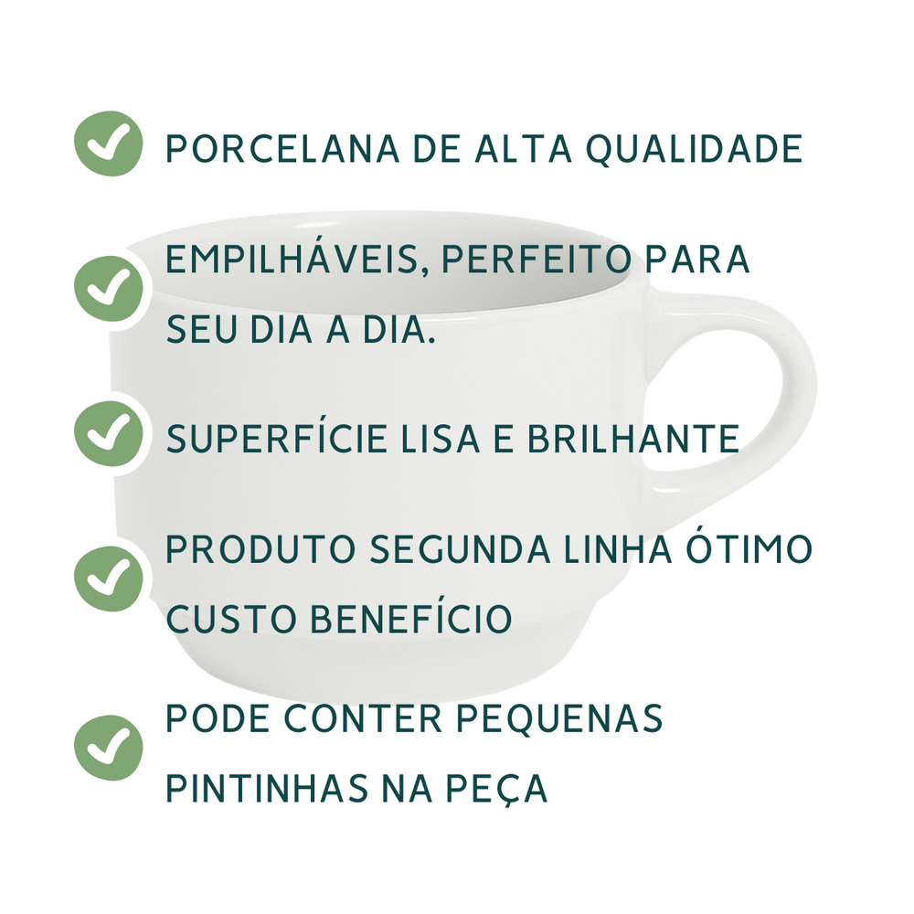 Xicara de chá 170ml empalhável BelaVista Xicara de Chá