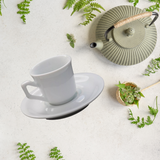 Xicara de Café Com Pires de Porcelana 55ml BelaVista