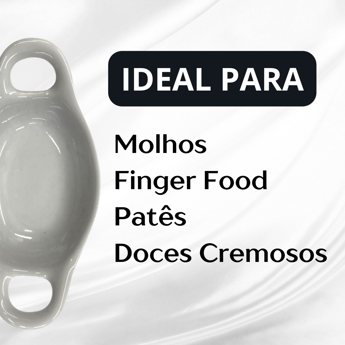 Cesto Servir Porcelana Buffet 35ml BelaVista