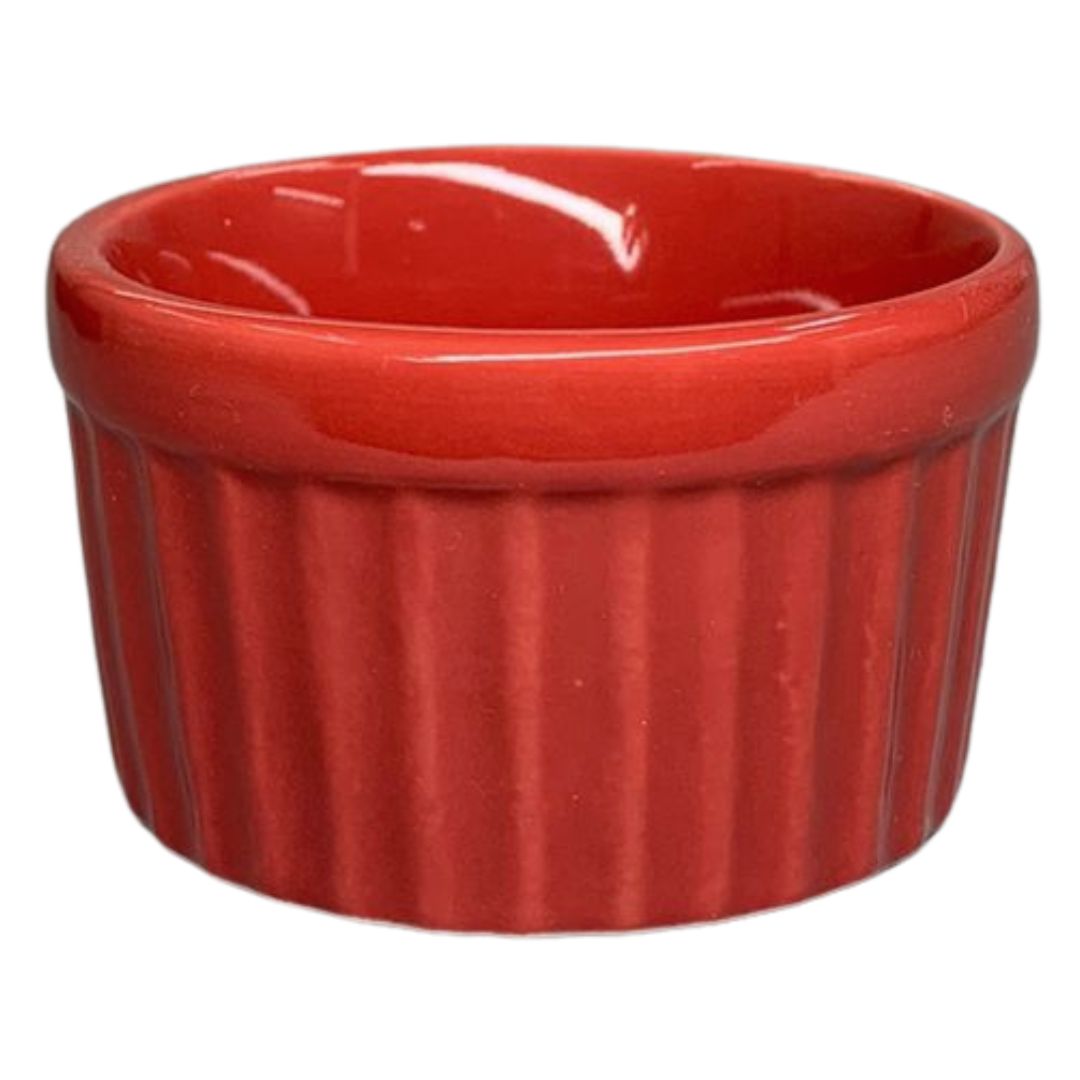 Ramekim Pequeno 100ml em Porcelana Vermelho BelaVista
