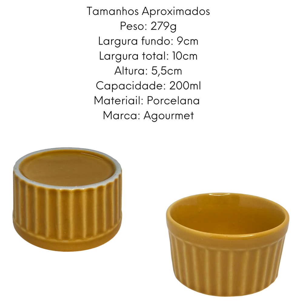 Ramequim Grande Laranja 200ml BelaVista