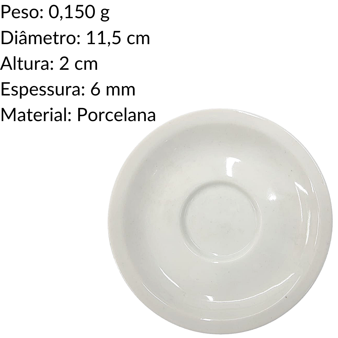 Xicara de Café Coquinho 60ml Com Pires Porcelana BelaVista