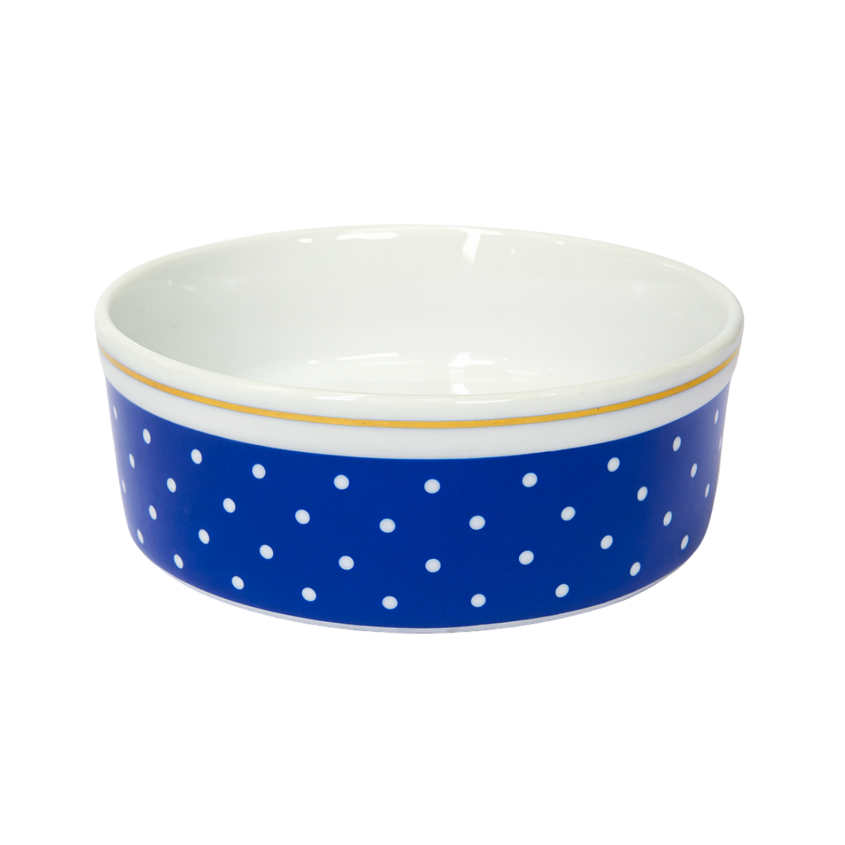 Comedouro Cães Gatos Porcelana 600ml Azul