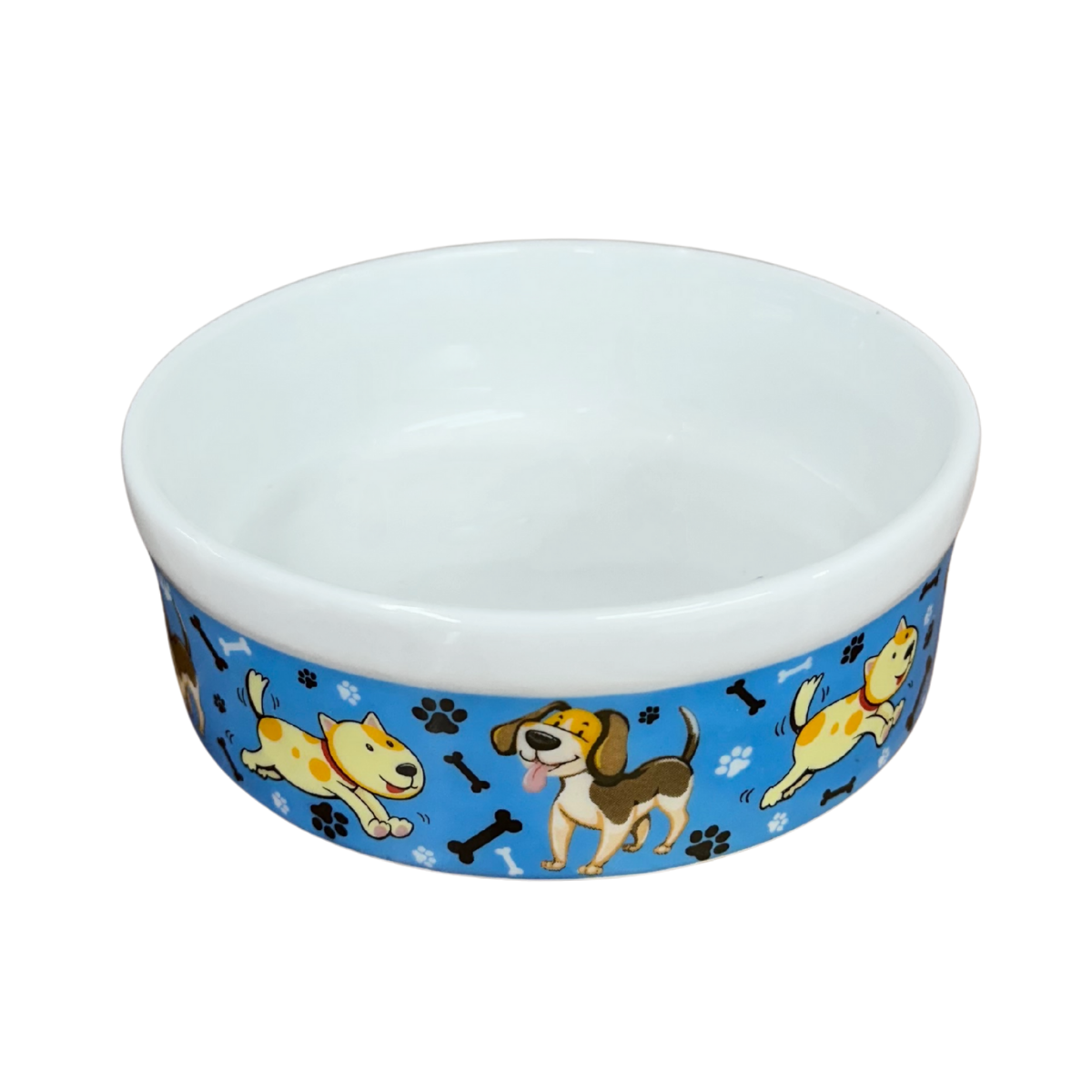 Comedouro Pet Azul de Porcelana 600ml