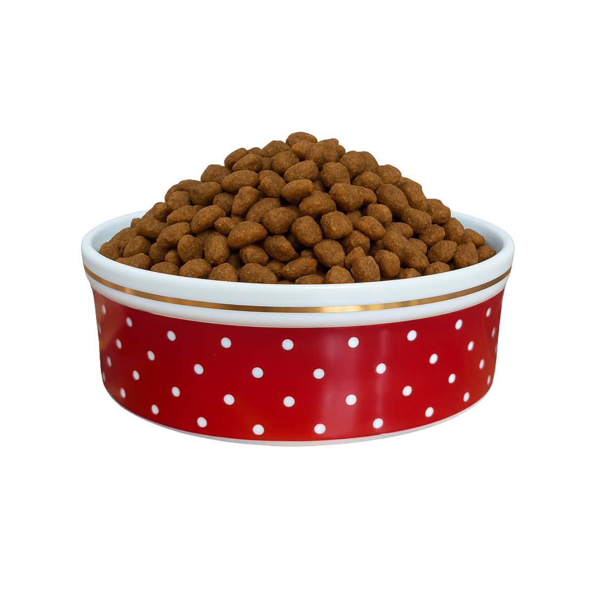 Comedouro Vermelho de Porcelana 600ml