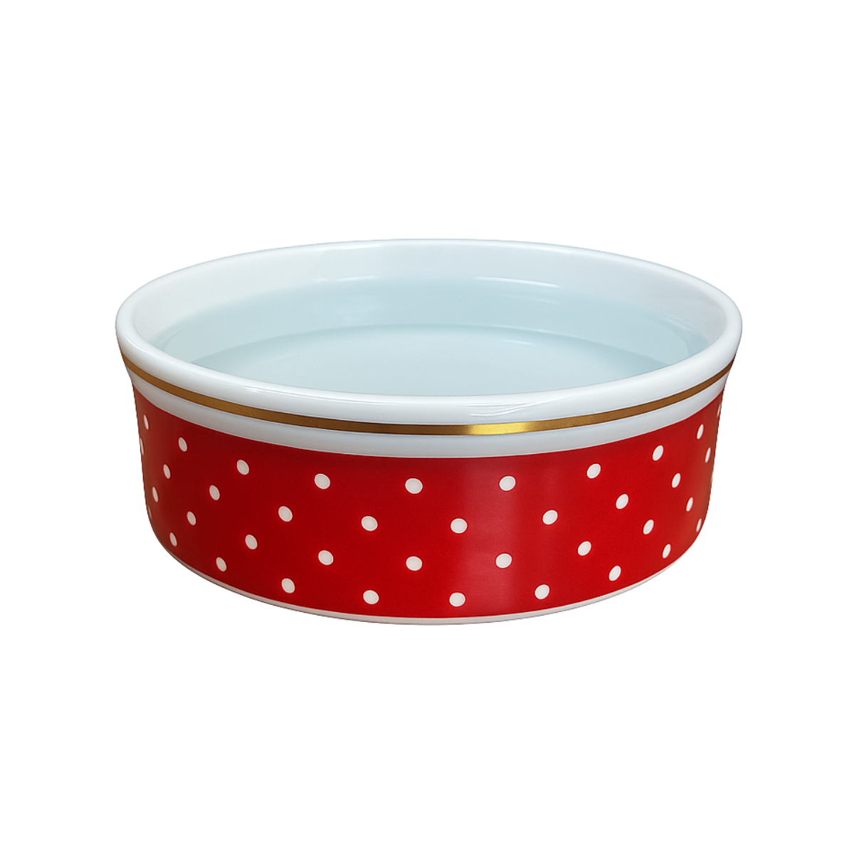 Comedouro Vermelho de Porcelana 600ml