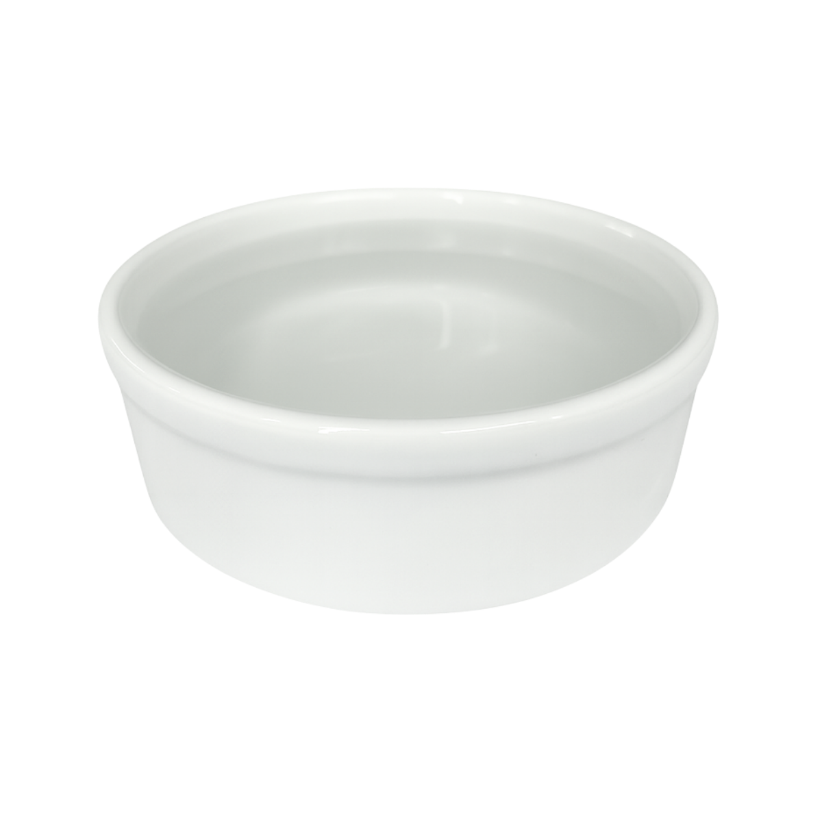 Comedouro pet porcelana 600ml Branco Rosa Vermelho e Azul