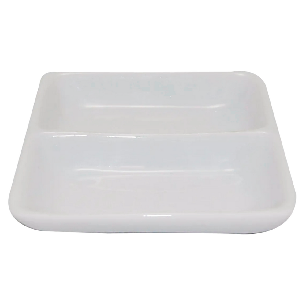 Porta Patê Molho C/ Divisão Porcelana BelaVista