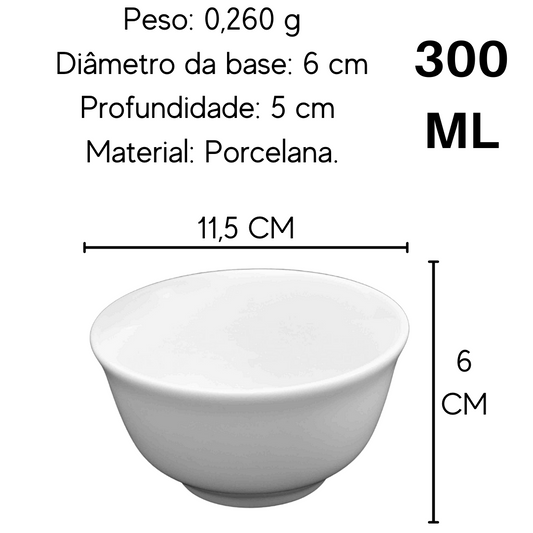 Cumbuca em Porcelana para Coalhada 300ml