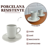Xicara café genova porcelana segunda linha 85ml