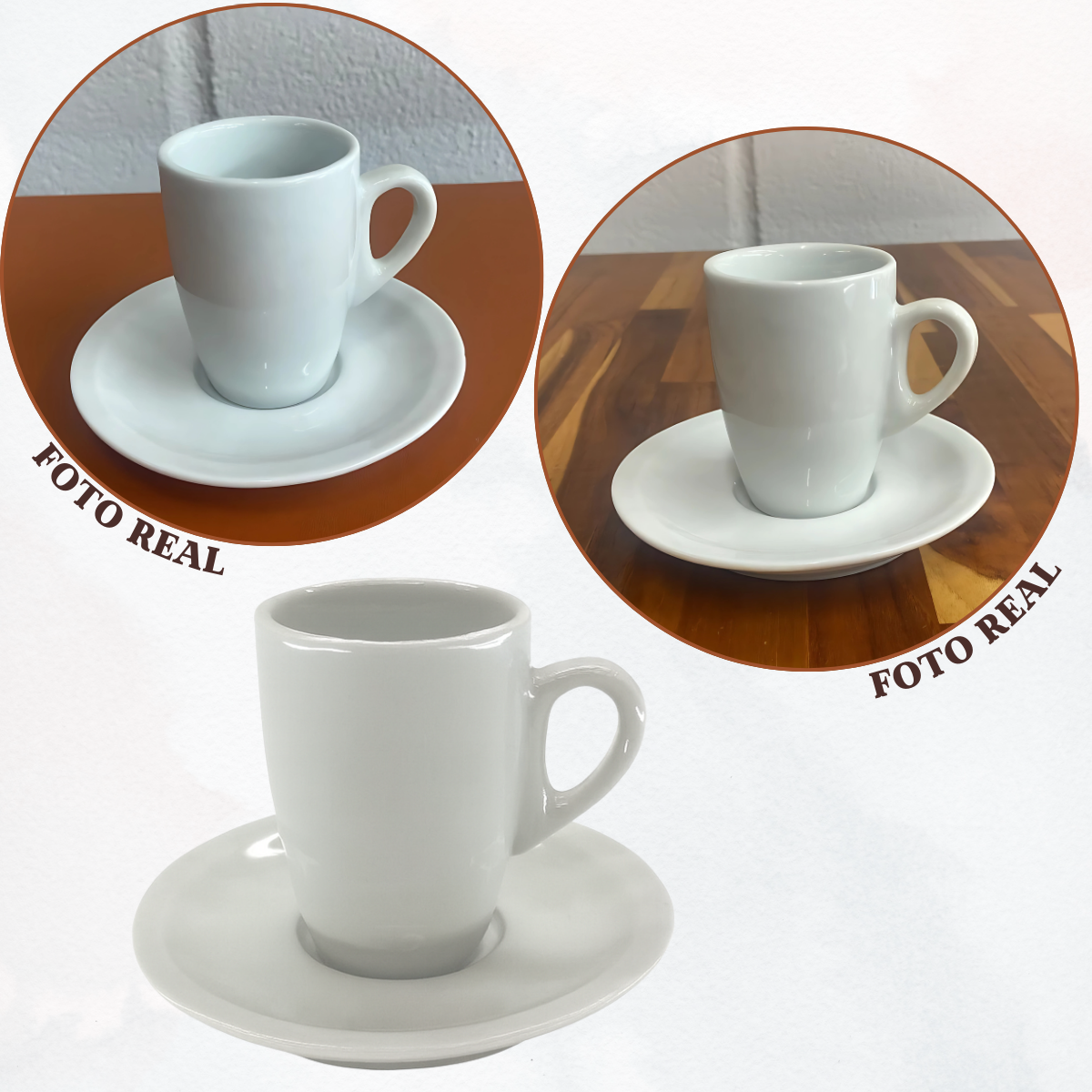 Xicara Café Genova Porcelana Segunda Linha 85ml