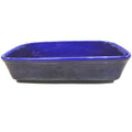 Travessa Retangular Azul Cobalto 1,4L Porcelana