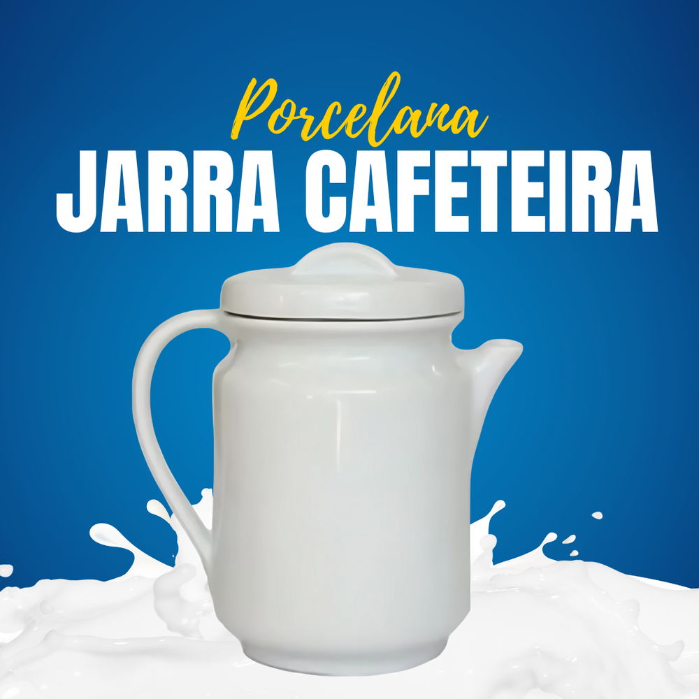 Jarra Cafeteira Porcelana 1,1Litro BelaVista
