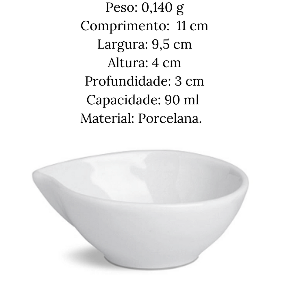 Molheira Habbibs Gota em Porcelana 90ml BelaVista