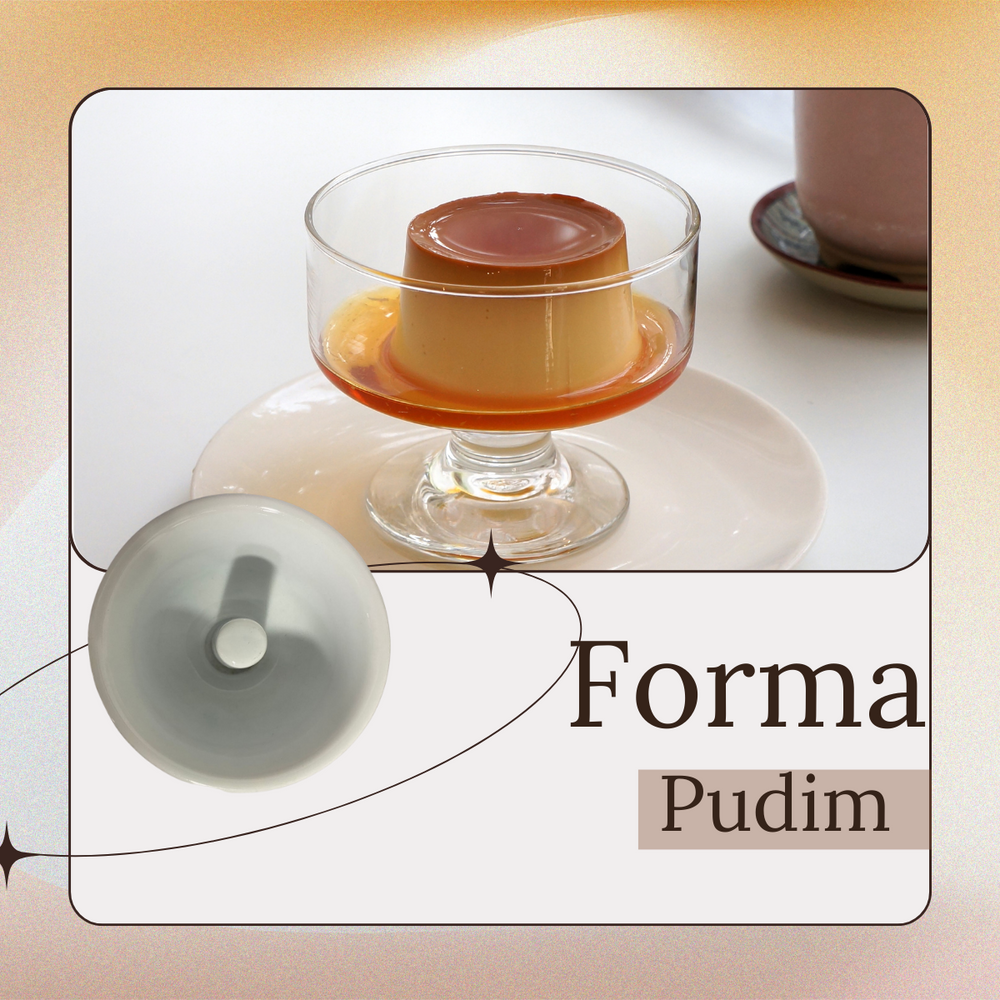 Forminha Para Pudim Pequeno de Porcelana BelaVista
