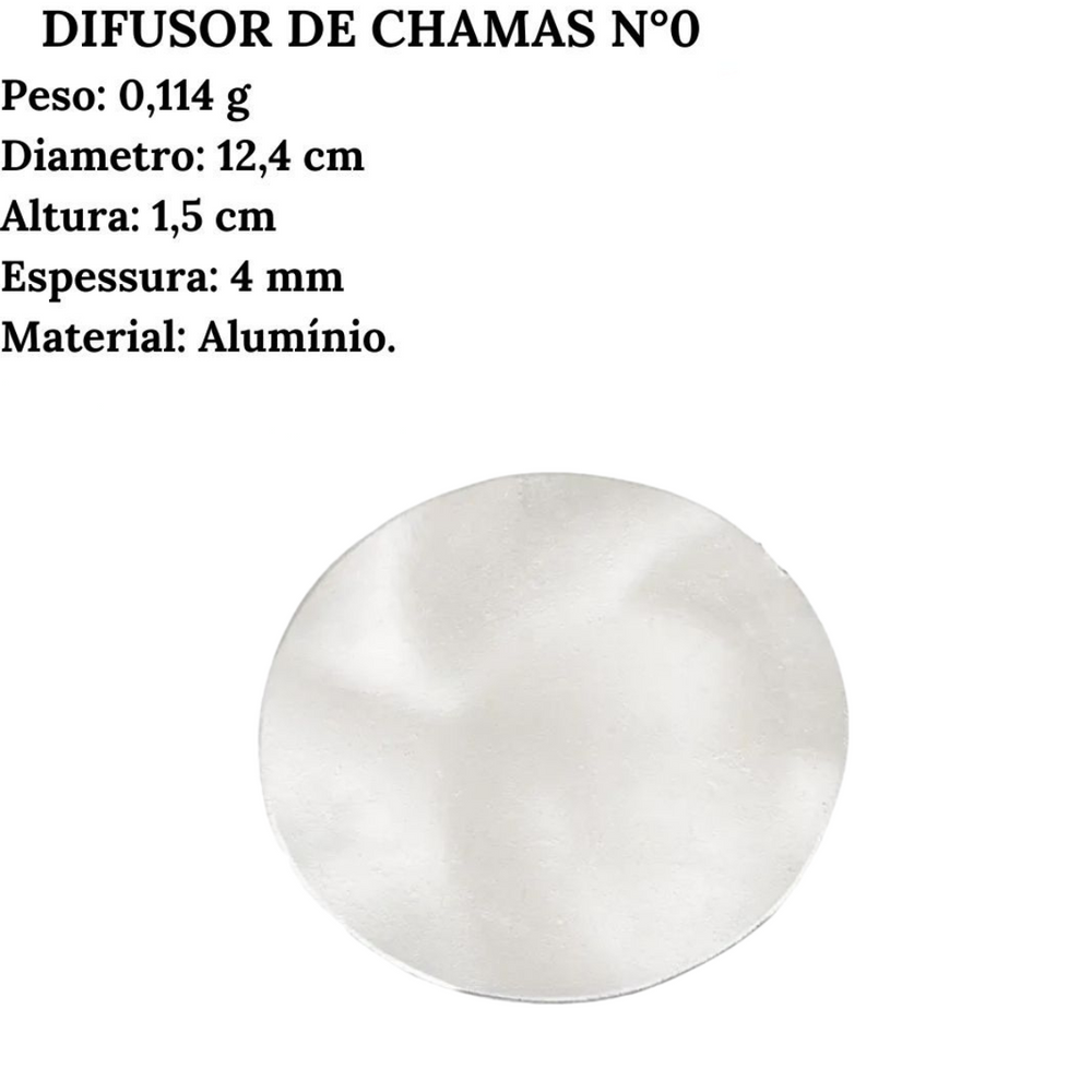 Difusor de Chamas Para Fogareiro N0 em Aluminio Motta